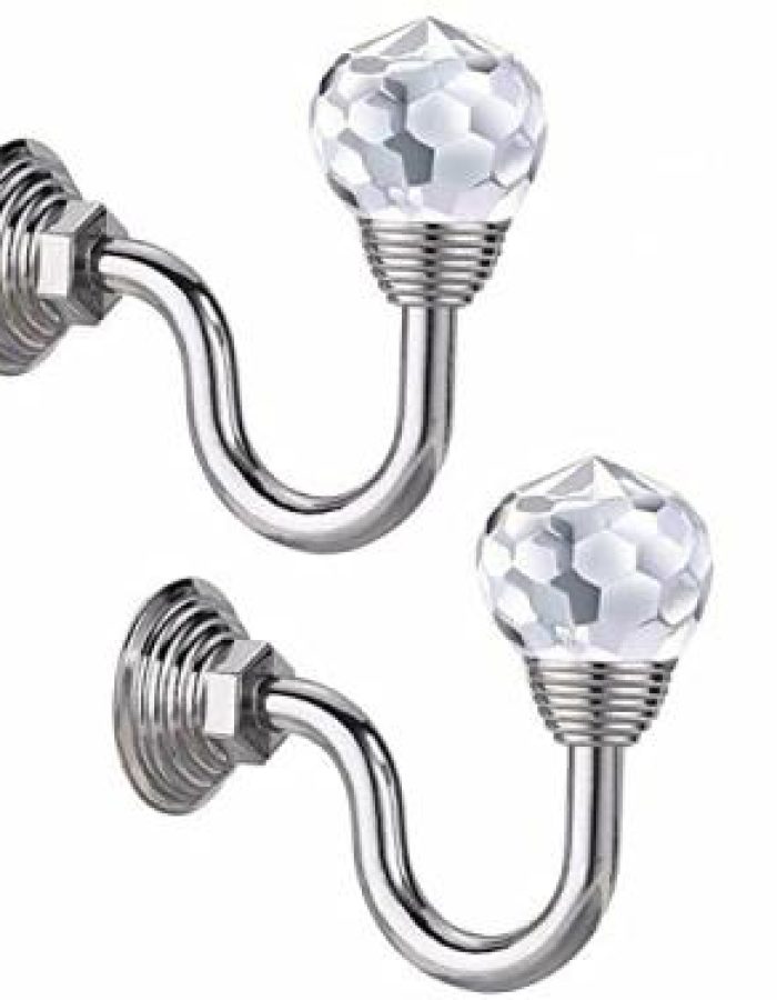 Fixador de Cortina com Detalhe em Cristal – Elegância que Encanta
